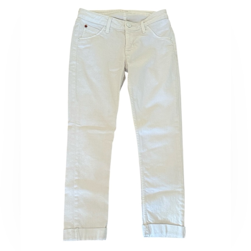 Hudson Women's Cropped White Jeans
